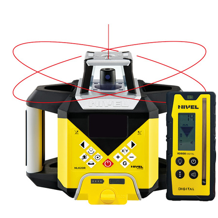 Niwelator rotacyjny Nivel System NL620R 600 m IP65 STATYW KOLUMNOWY