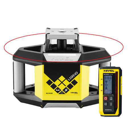 Niwelator rotacyjny Nivel System NL300R DIGITAL 500m ZESTAW