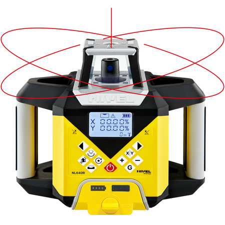 Niwelator rotacyjny Nivel System NL640R 600 m IP65 SPADKI CYFROWE