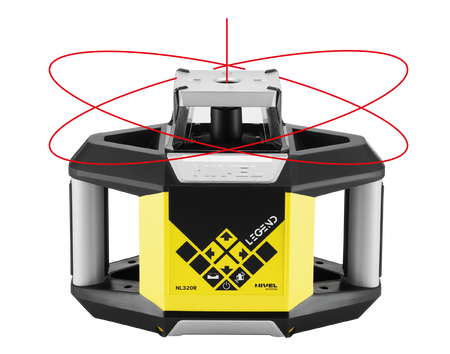 Niwelator rotacyjny Nivel System NL320R DIGITAL STATYW KOLUMNOWY