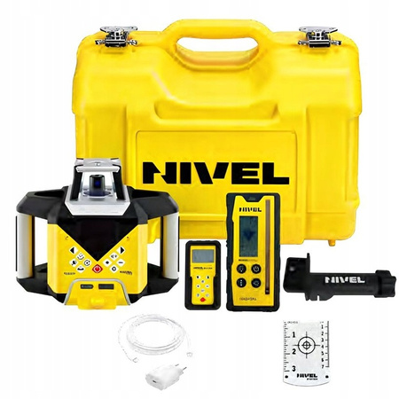 Niwelator rotacyjny Nivel System NL620R 600 m IP65 STATYW KOLUMNOWY