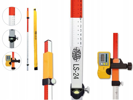 Niwelator rotacyjny Nivel System NL720R DIGITAL + system do koparki MC-1D