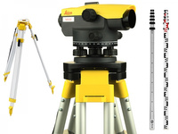 Niwelator optyczny LEICA NA332 zestaw łata teleskopowa statyw