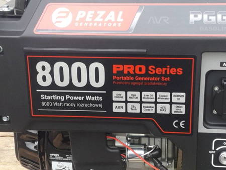 Agregat prądotwórczy PEZAL PGG 8000E-E3